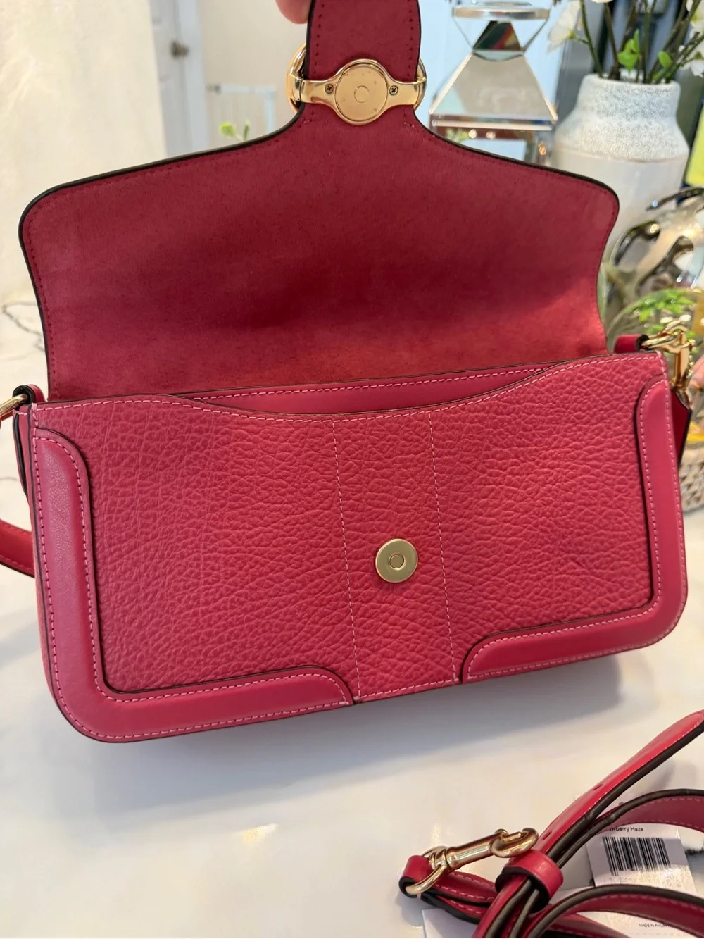 ❤️ Beautiful Red Coach Leather Bag ❤️